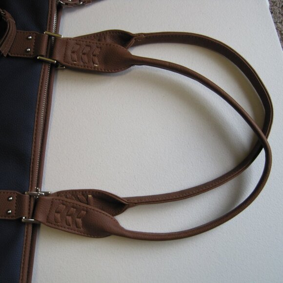 Rosetti Navy blue and Brown Tote Bag - Picture 10 of 16